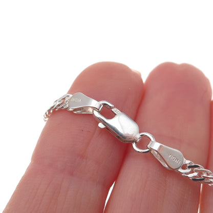 925 Sterling Silver Singapore Chain Necklace 16"