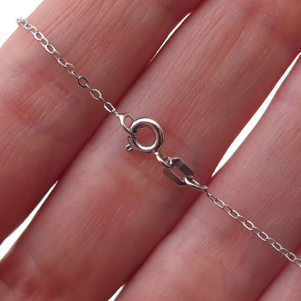 Chuck Clemency 925 Sterling Silver Real Tanzanite White Topaz Chain Necklace 18"