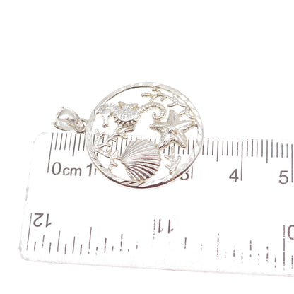 925 Sterling Silver Vintage Sea Life Charm Pendant