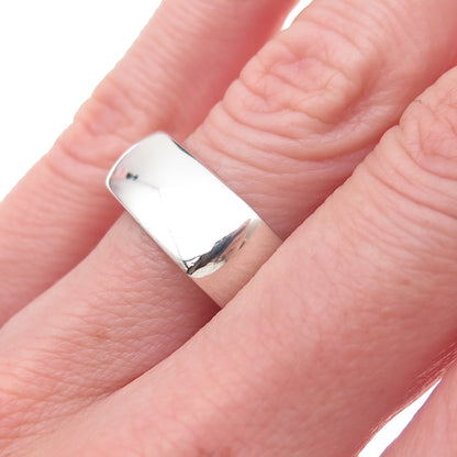 Joseph Esposito 925 Sterling Silver Vintage Modernist Square Band Ring Size 6.25