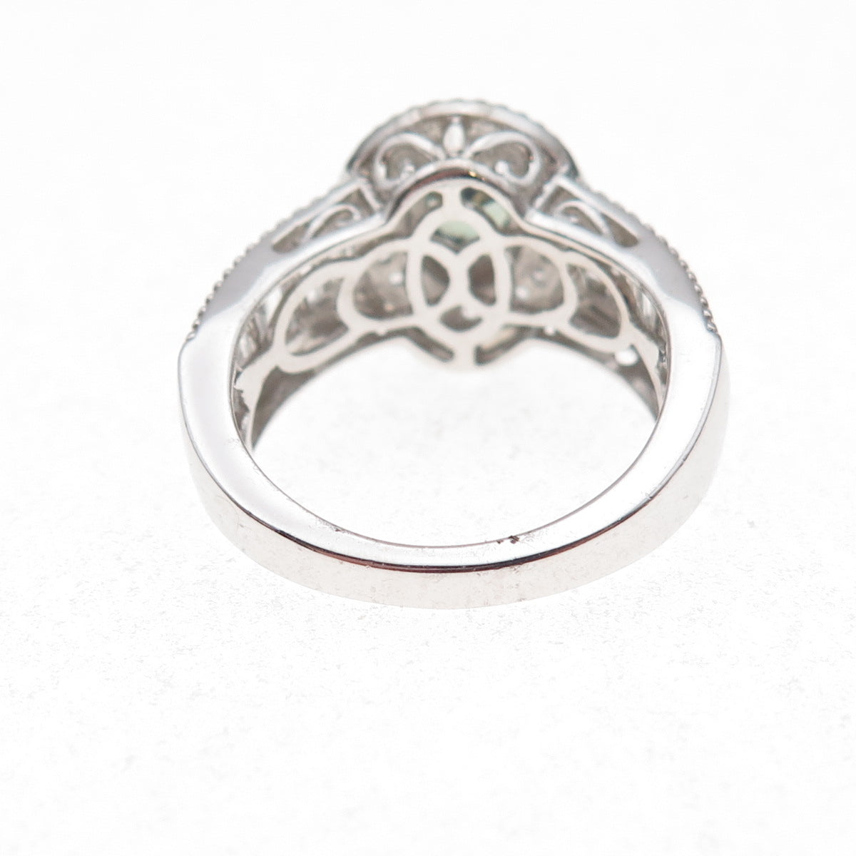 Chuck Clemency 925 Sterling Silver Real Iolite & White Topaz Ring Size 8.25