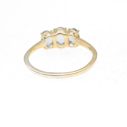 Chuck Clemency 925 Sterling Silver Gold Plated Real Tanzanite Ring Size 8.25